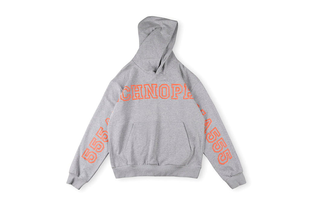 Sp5der Monogram Ligature Pullover Hoodie - Black / Gray - product image 1