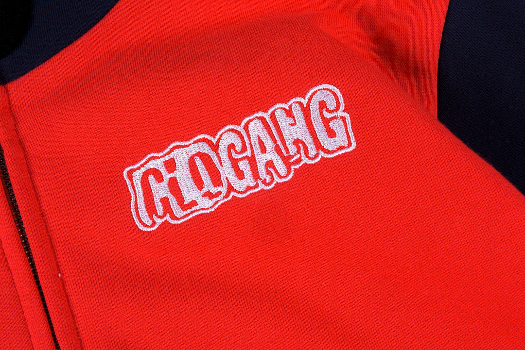Glo Gang The Glory Embroidered Pointed Hood Full Zip Hoodie - Navy Black - product image 9
