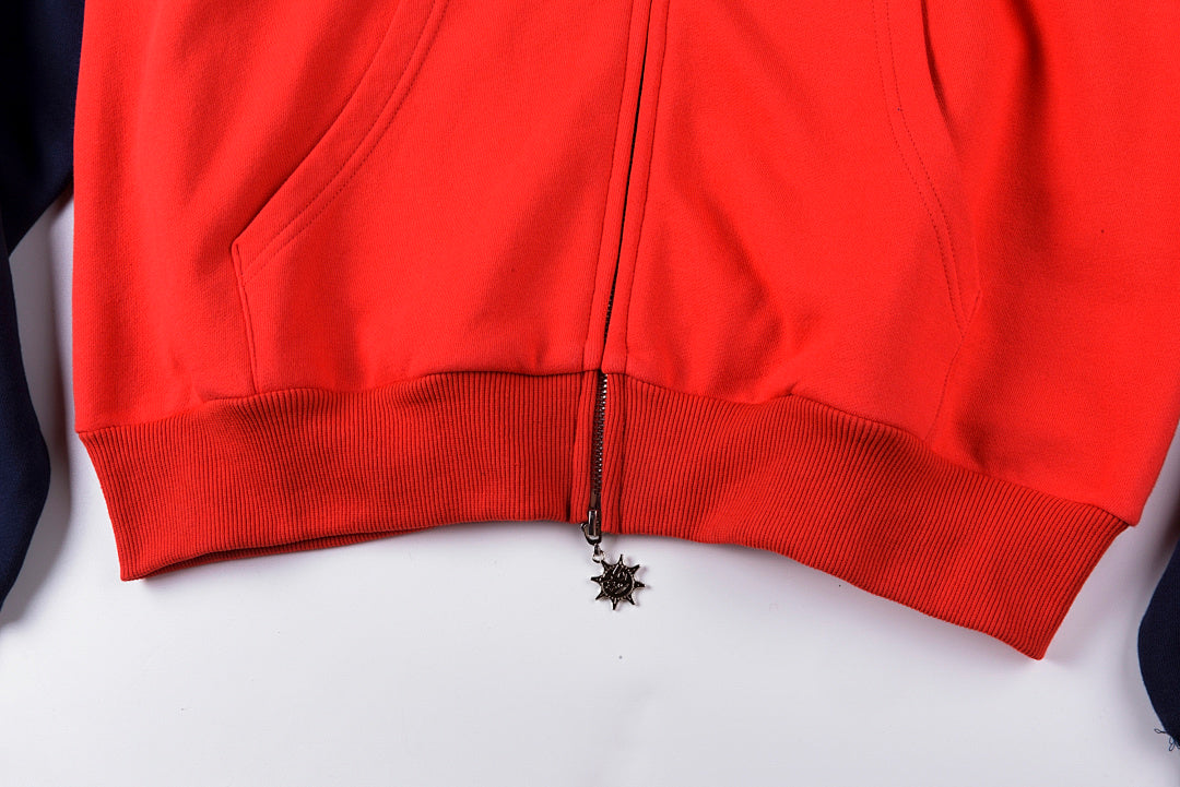 Glo Gang The Glory Embroidered Pointed Hood Full Zip Hoodie - Navy Black - product image 4