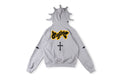 Glo Gang The Glory Embroidered Pointed Hood Full Zip Hoodie - Gray / Black - product image 17