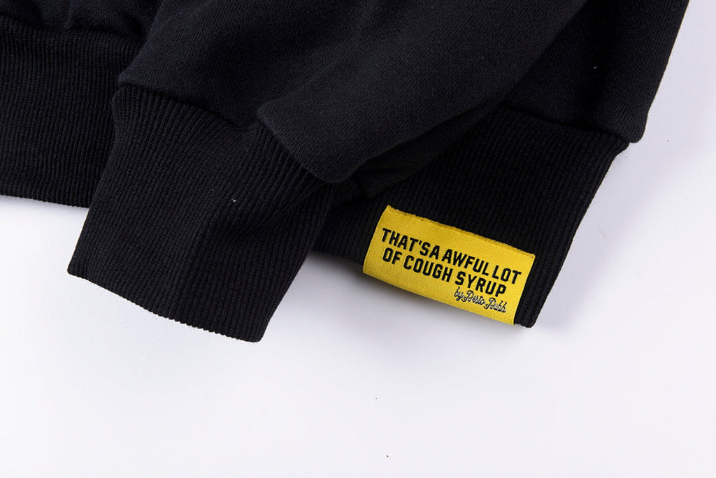 That's A Awful Lot Of Cough Syrup Vintage Street Casual Matching Set Hoodie - Black - product image 7