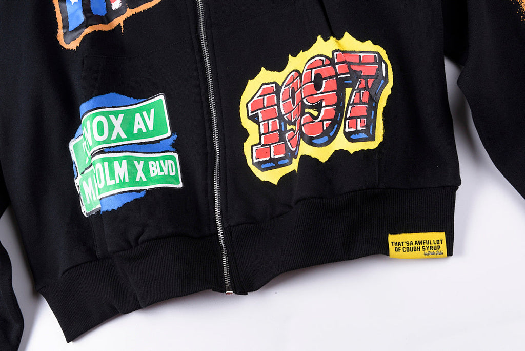 That's A Awful Lot Of Cough Syrup Vintage Street Casual Matching Set Hoodie - Black - product image 10