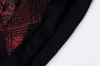 Sp5der 555555 Worldwide Vintage Red-Black Plaid Spider Web Hoodie - Burgundy - product image 3