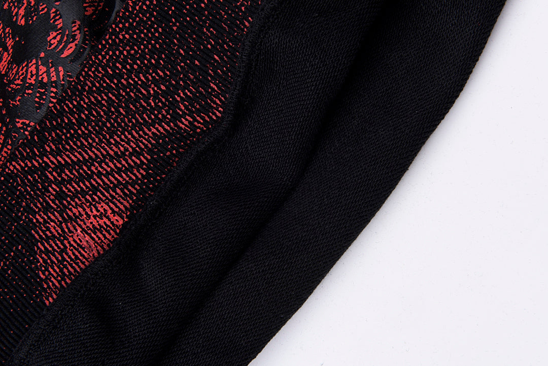 Sp5der 555555 Worldwide Vintage Red-Black Plaid Spider Web Hoodie - Burgundy - product image 3