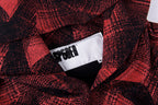 Sp5der 555555 Worldwide Vintage Red-Black Plaid Spider Web Hoodie - Burgundy - product image 4