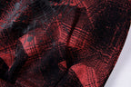 Sp5der 555555 Worldwide Vintage Red-Black Plaid Spider Web Hoodie - Burgundy - product image 5