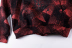 Sp5der 555555 Worldwide Vintage Red-Black Plaid Spider Web Hoodie - Burgundy - product image 7