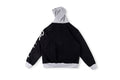 Sp5der Oversized 5 Letter Casual Zip-Up Hoodie - Black Navy - product image 2
