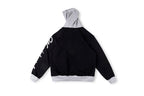 Sp5der Oversized 5 Letter Casual Zip-Up Hoodie - Black Navy - product image 2