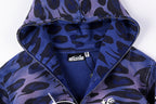 Hellstar Studios Red Black Camo Casual Hoodie - Navy / Green / Red Burgundy - product image 4