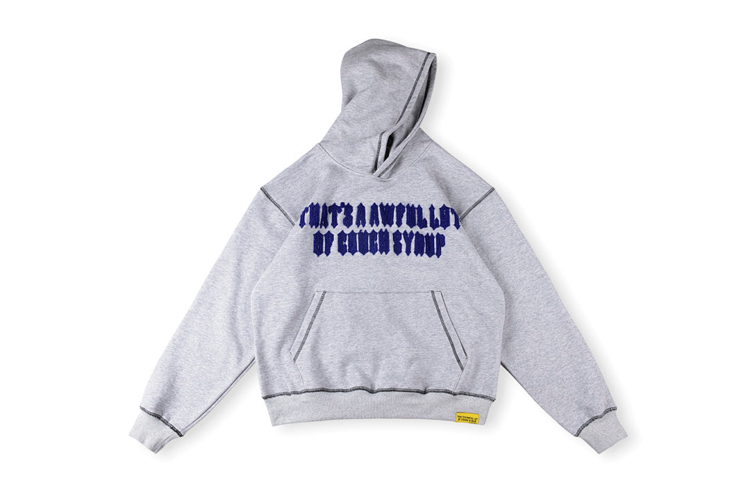 That's A Awful Lot of Cough Syrup Reverse Wear Casual Set Hoodie - Black / Light Gray - product image 1