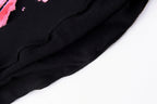 That's A Awful Lot of Cough Syrup Pink Letter Graffiti Print Casual Hoodie - Black / Light Gray - product image 3