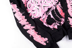 That's A Awful Lot of Cough Syrup Pink Letter Graffiti Print Casual Hoodie - Black / Light Gray - product image 5