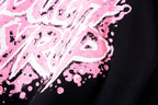 That's A Awful Lot of Cough Syrup Pink Letter Graffiti Print Casual Hoodie - Black / Light Gray - product image 11