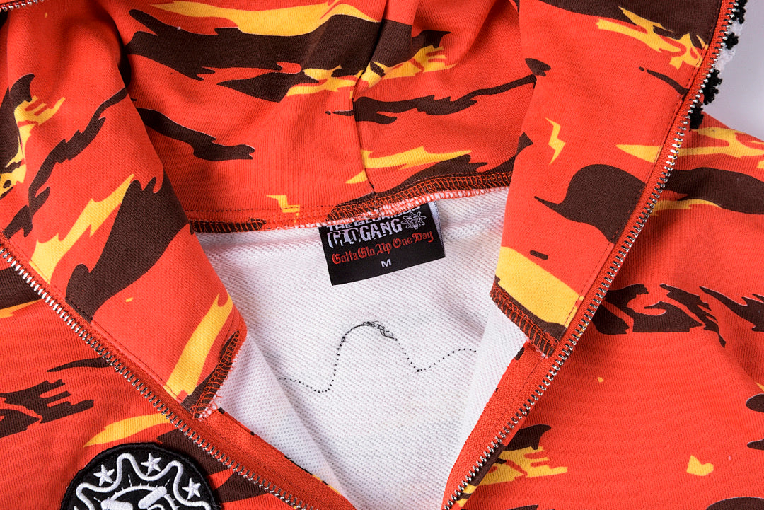 Glo Gang The Glory Full Zip Hoodie - Red - product image 4