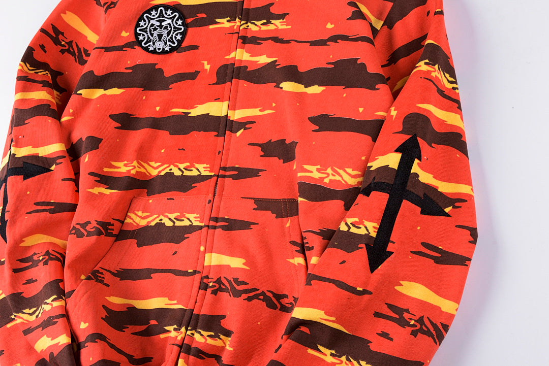 Glo Gang The Glory Full Zip Hoodie - Red - product image 8