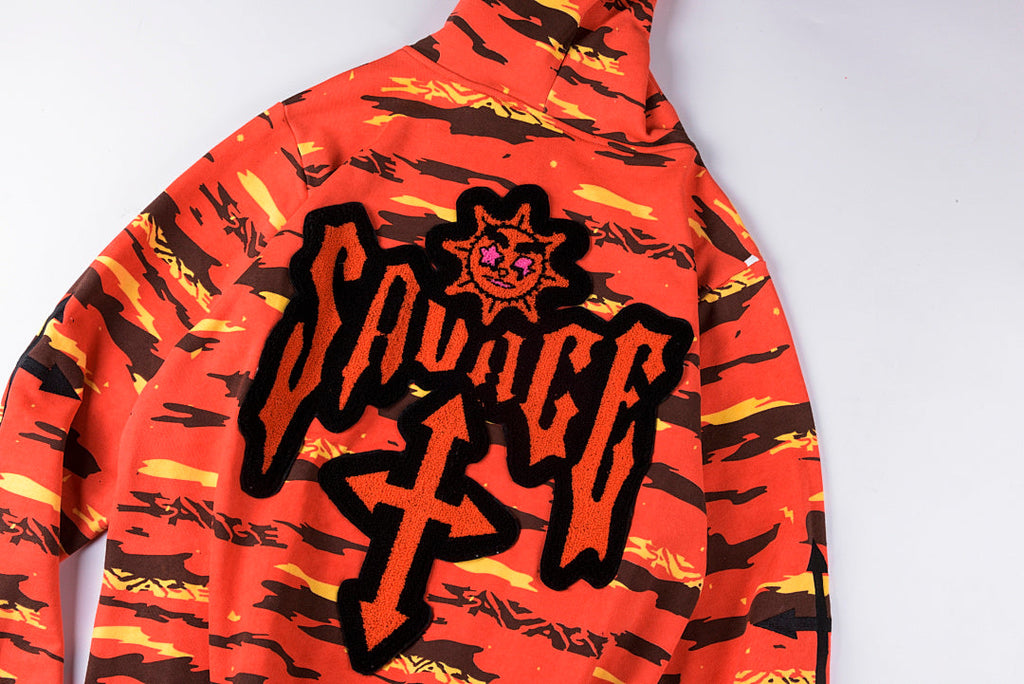 Glo Gang The Glory Full Zip Hoodie - Red - product image 12