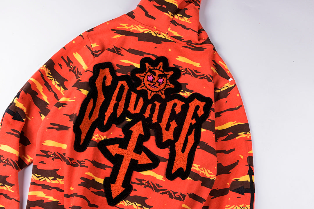 Glo Gang The Glory Full Zip Hoodie - Red - product image 12