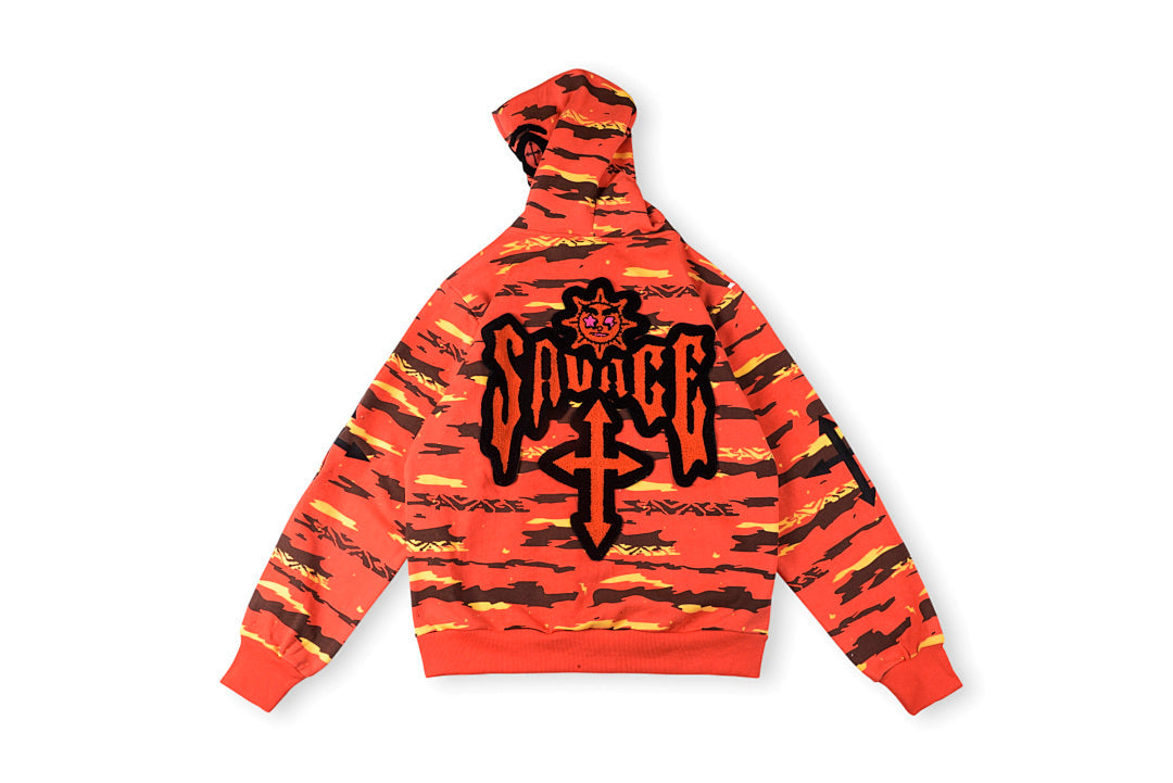 Glo Gang The Glory Full Zip Hoodie - Red - product image 2