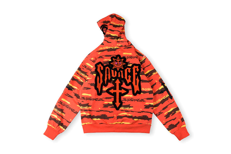 Glo Gang The Glory Full Zip Hoodie - Red