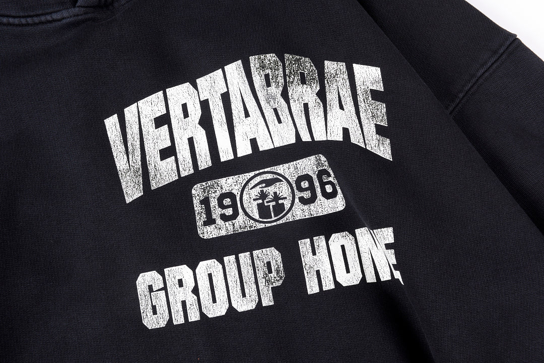 Vertabre Tattoo Zip-Up Hoodie - Black - product image 5