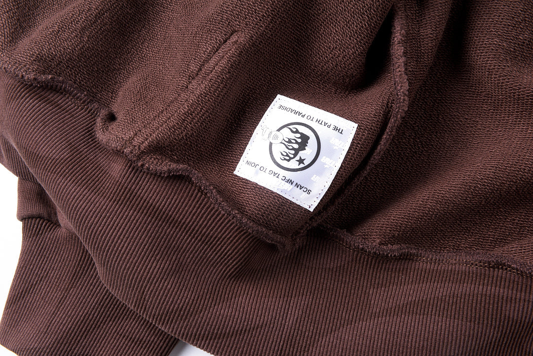 Hellstar Studios Thorn Print Washed Cargo Hoodie - Burgundy - product image 4