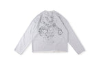 Saint Vanity Vintage Print Cotton Crewneck Sweatshirt Vol. II - Light Gray - product image 3