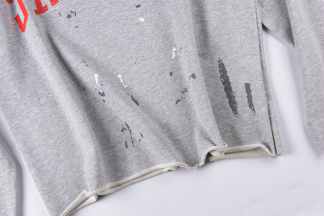 Saint Vanity Vintage Print Cotton Crewneck Sweatshirt Vol. II - Light Gray - product image 8