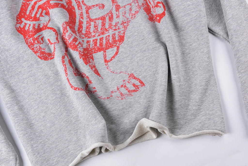 Saint Vanity Vintage Print Cotton Crewneck Sweatshirt Vol. II - Light Gray - product image 11