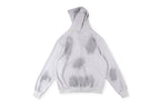 Hellstar Studios Zip-Up Distressed Embroidery Graffiti Cotton Hoodie - Light Gray - product image 2