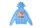 Glo Gang The Glory Full Zip Drink Cartoon Crystal Embroidery Hoodie - Light Blue - product image 2