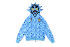 Glo Gang The Glory Full Zip Drink Cartoon Crystal Embroidery Hoodie - Light Blue - product image 1
