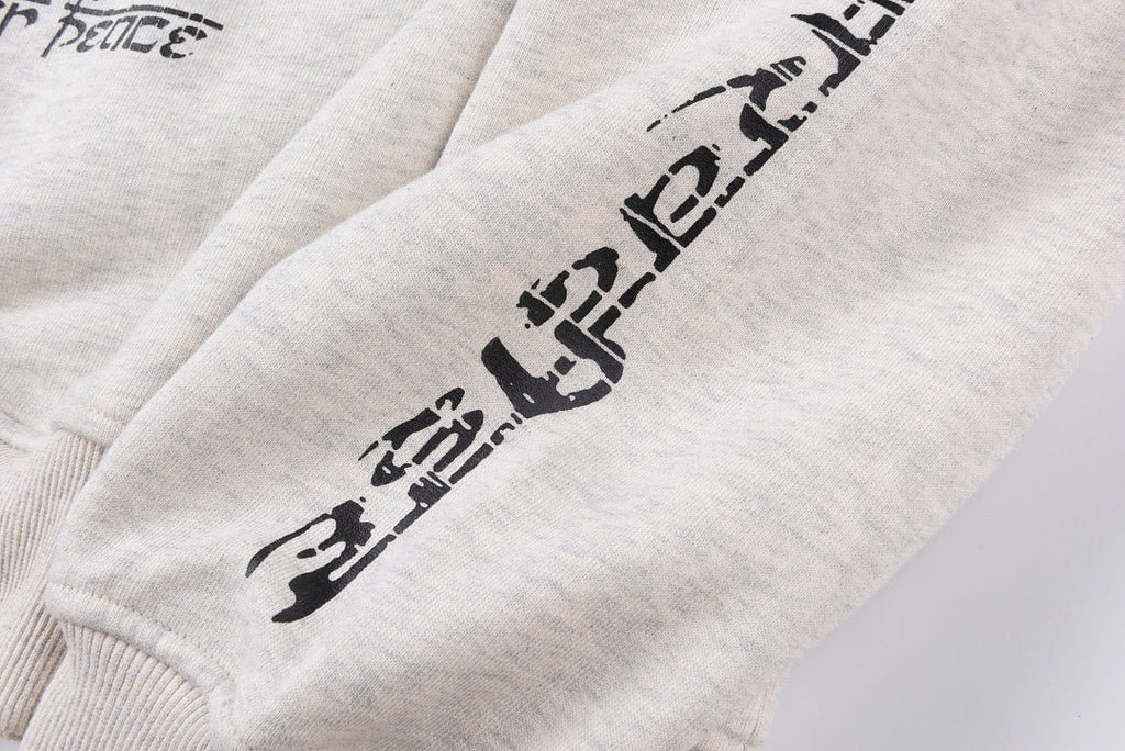 Hellstar Studios Meditation Theme Hoodie - Light Gray - product image 6