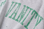 Saint Vanity Vintage Print Cotton Crewneck Sweatshirt - Light Gray - product image 6