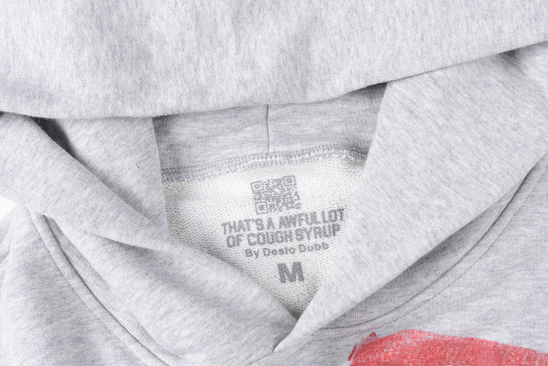 That's A Awful Lot of Cough Syrup Pistol Print Hoodie - Light Gray - product image 4