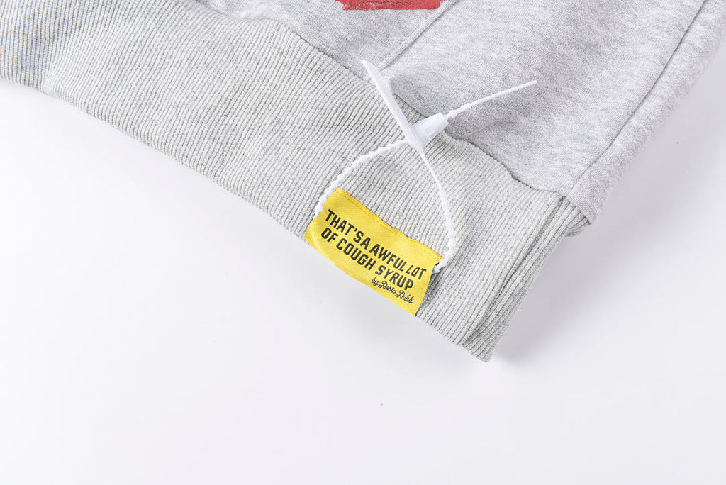 That's A Awful Lot of Cough Syrup Pistol Print Hoodie - Light Gray - product image 5