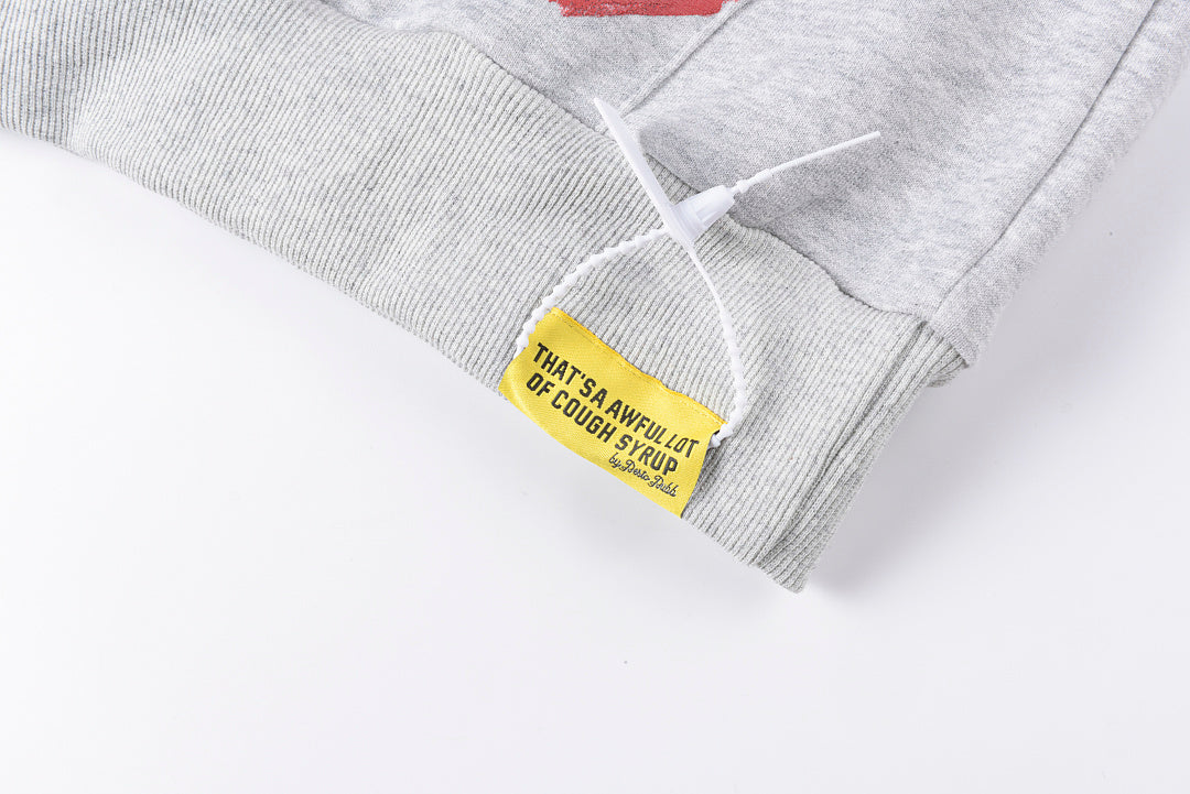 That's A Awful Lot of Cough Syrup Pistol Print Hoodie - Light Gray - product image 5