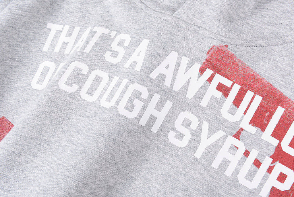 That's A Awful Lot of Cough Syrup Pistol Print Hoodie - Light Gray - product image 6