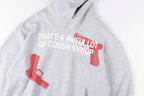 That's A Awful Lot of Cough Syrup Pistol Print Hoodie - Light Gray - product image 8