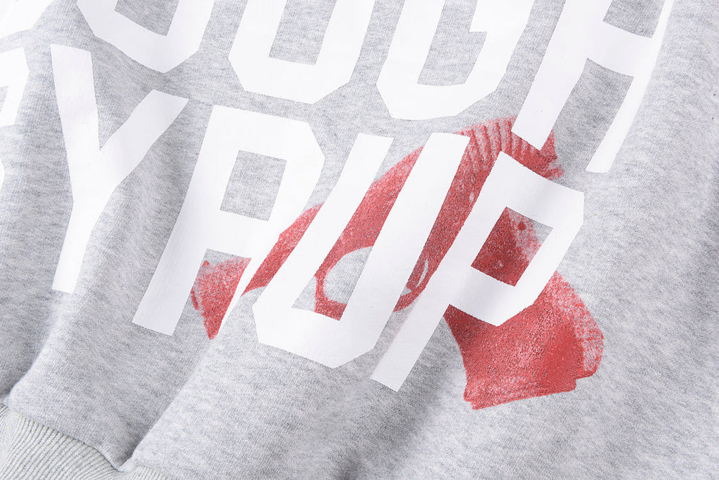 That's A Awful Lot of Cough Syrup Pistol Print Hoodie - Light Gray - product image 9