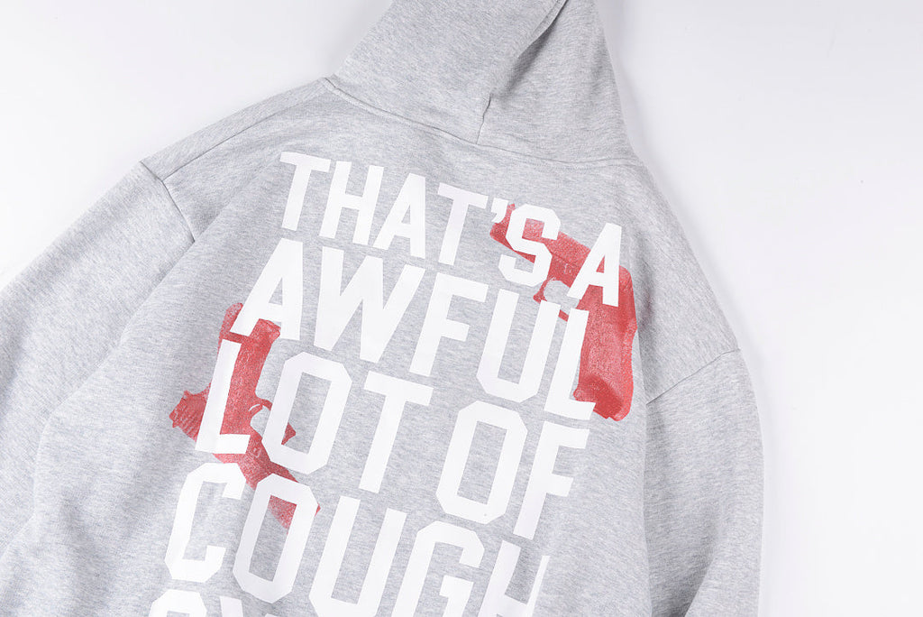 That's A Awful Lot of Cough Syrup Pistol Print Hoodie - Light Gray - product image 11
