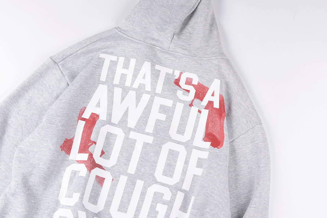 That's A Awful Lot of Cough Syrup Pistol Print Hoodie - Light Gray - product image 11
