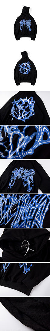 Revenge Lightning Logo Hoodie - Black - product image 3