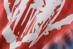 Kanye-Inspired Tie-Dye Puff Print Vintage Graffiti Long Sleeve T-Shirt - Red Orange - product image 6