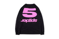 Sp5der 555555 Pink Letter Long Sleeve T-Shirt - Black - product image 2