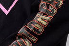 Sp5der 555555 Pink Star Long Sleeve T-Shirt - Black - product image 4