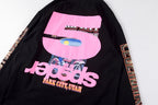 Sp5der 555555 Pink Star Long Sleeve T-Shirt - Black - product image 9