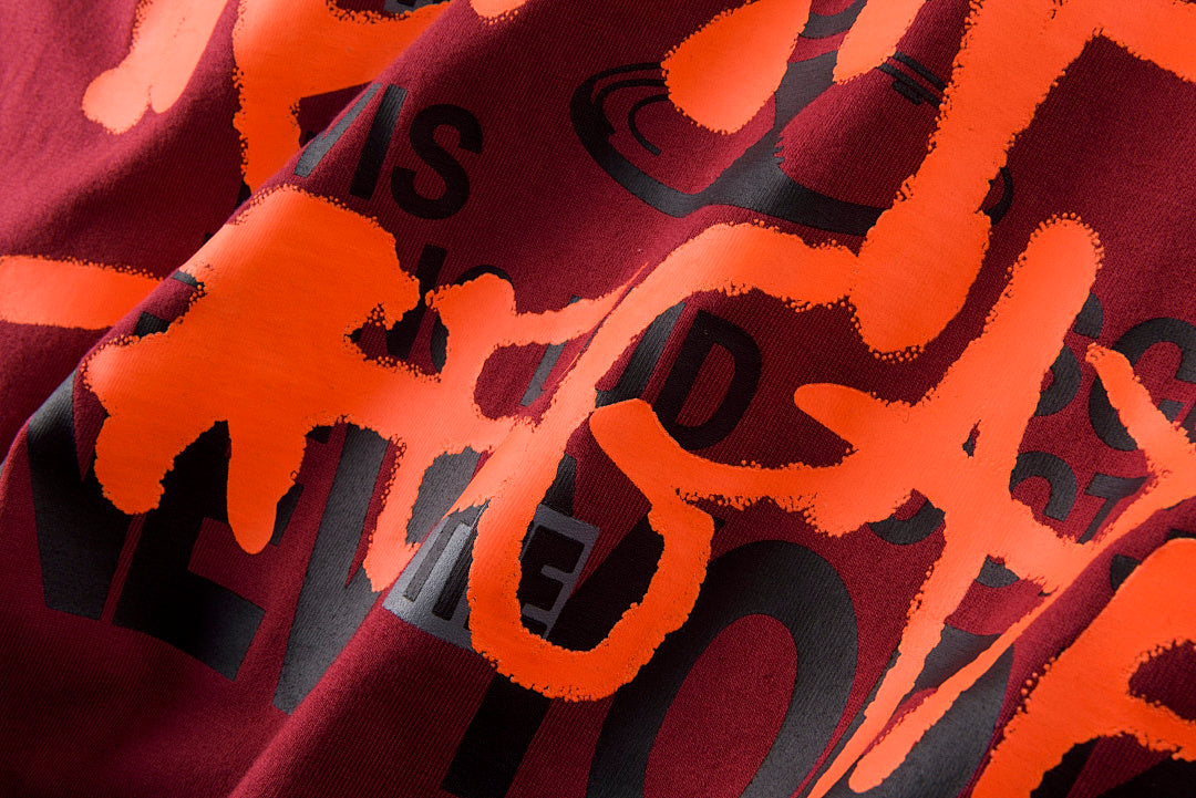 Travis Scott Astrofest Cactus Jack Tour Long Sleeve T-Shirt - Burgundy - product image 7