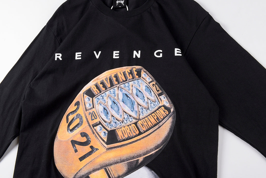 Revenge LA World Champion Ring Long Sleeve T-Shirt - Black / Light Gray - product image 10