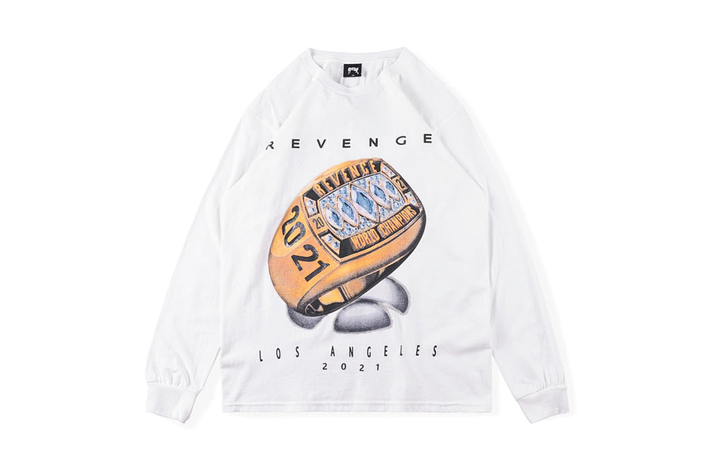 Revenge LA World Champion Ring Long Sleeve T-Shirt - Black / Light Gray - product image 3
